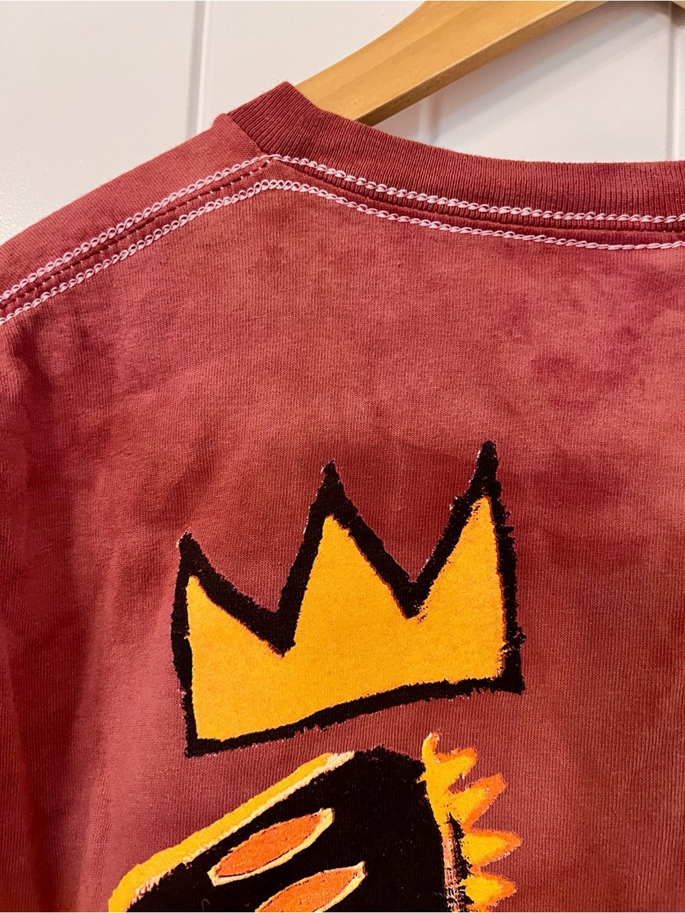 Urban Outfitters Red Jean-Michel Basquiat Short Sleeve Tee - Picture 6 of 7